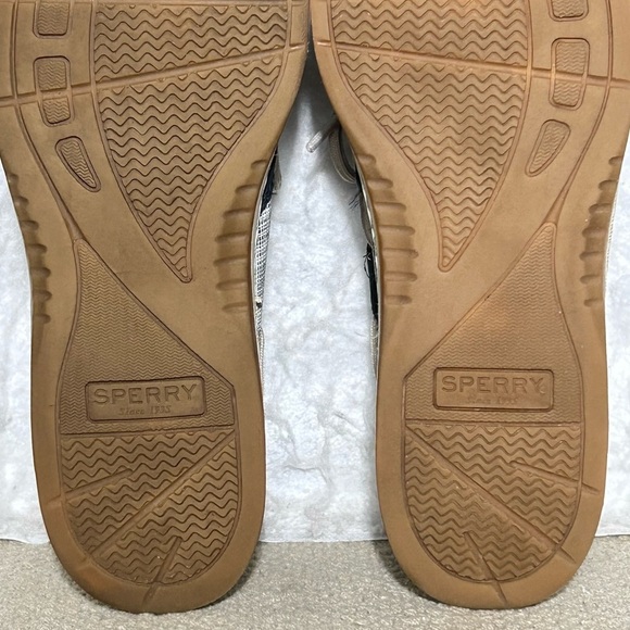 Sperry Womens Blue Leather TopSider Angelfish Boat Deck SlipOn Casual Shoes SZ 8 - Picture 10 of 11